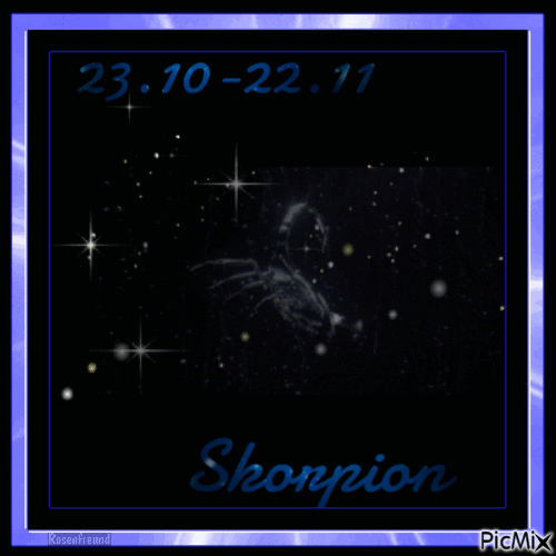 Skorpion--Scorpio-23.10-22.11 - Gratis animeret GIF