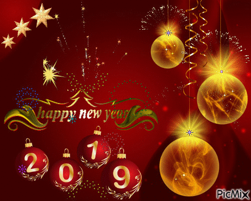 Happy New Year 2019 - 無料のアニメーション GIF