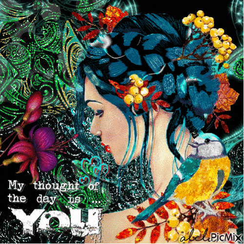 My thought of the day is you - Бесплатни анимирани ГИФ