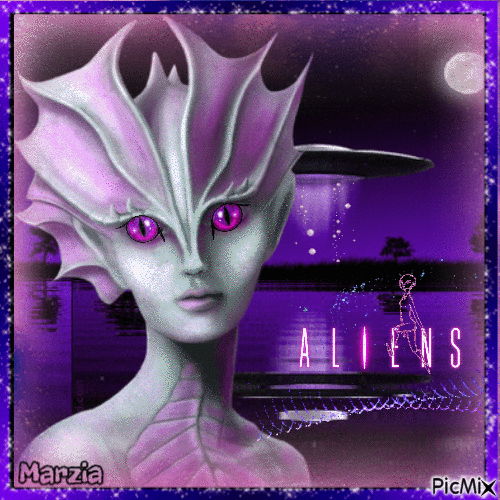 Donna aliena - Darmowy animowany GIF