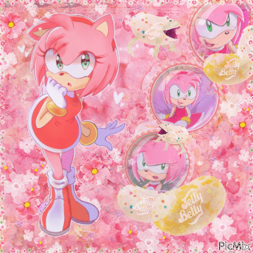 amy rose jelly beans - GIF animate gratis