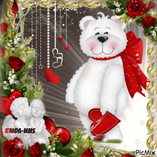 Valentines-bears-love - Бесплатный анимированный гифка