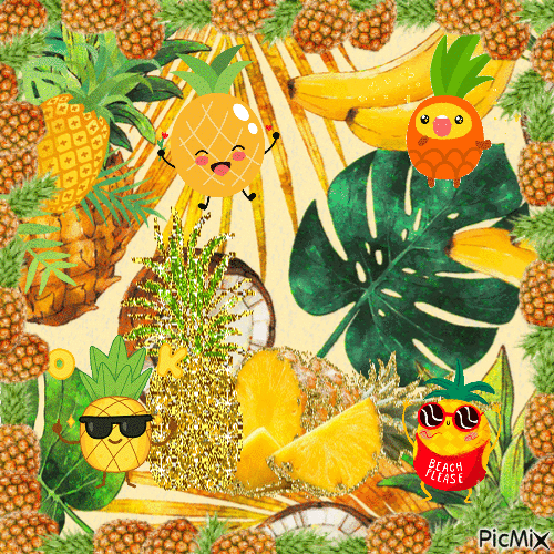 pineapple - GIF animado gratis