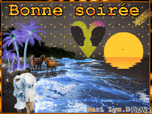 BONNE SOIREE - Darmowy animowany GIF