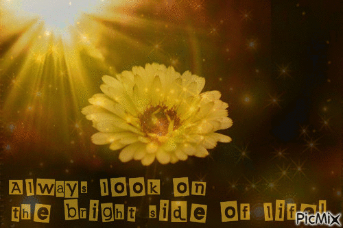 always look on the bright side of life - GIF animate gratis