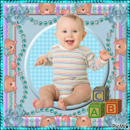 Cutest baby photoshoot - GIF animé gratuit