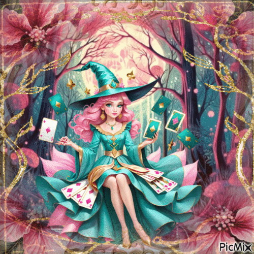 sweety witch teller - Gratis animeret GIF