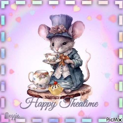 happy theatime - png ฟรี
