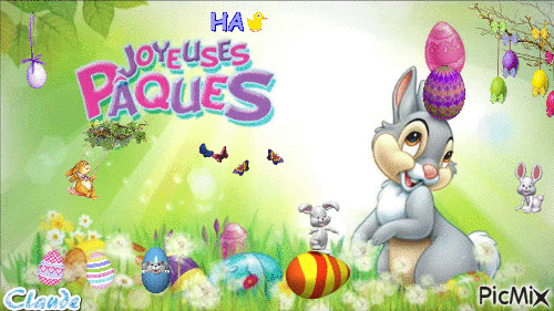 Pâques 2 - Zdarma animovaný GIF