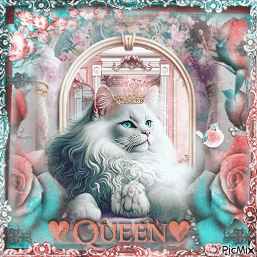 Queen Kitty - GIF animado grátis