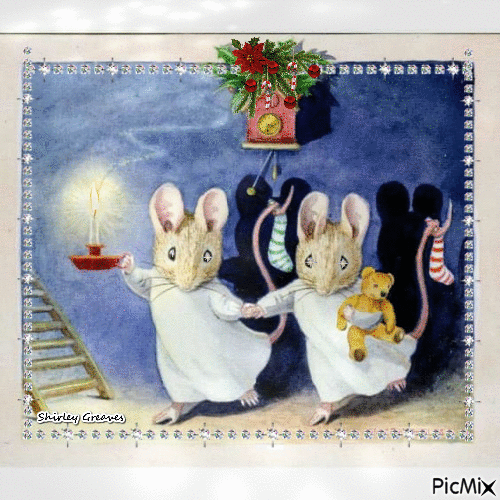 Christmas mice - Ingyenes animált GIF