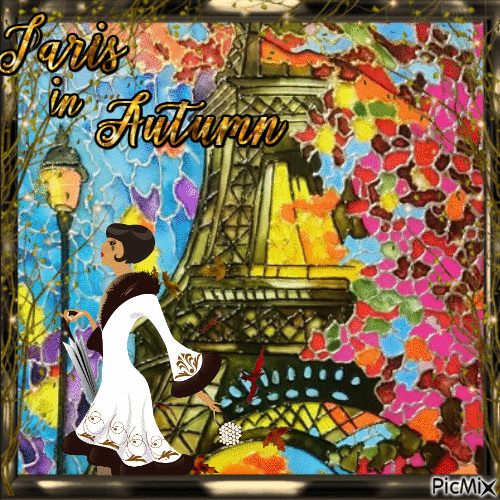 Paris in Autumn - Free animated GIF