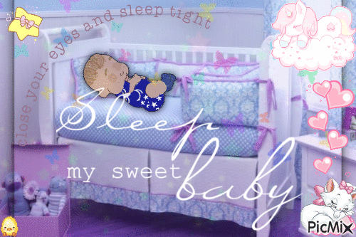 Sleep my Sweet Baby - GIF animé gratuit