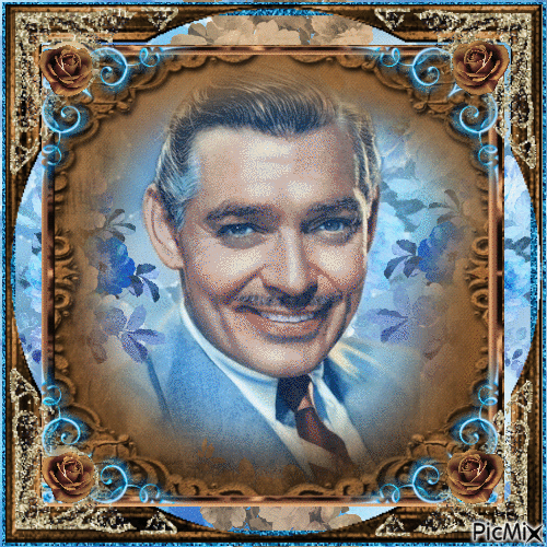Clark Gable, Acteur américain - Bezmaksas animēts GIF