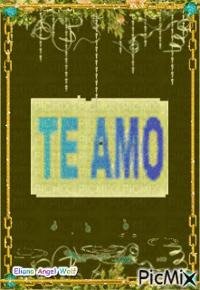 Te Amo - Бесплатный анимированный гифка