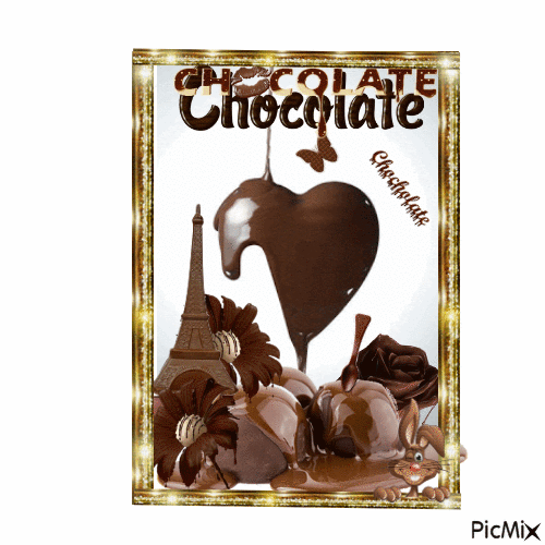 Figura de chocolate. - GIF animate gratis
