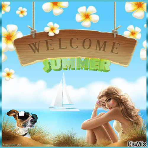 Welcome Summer - Безплатен анимиран GIF