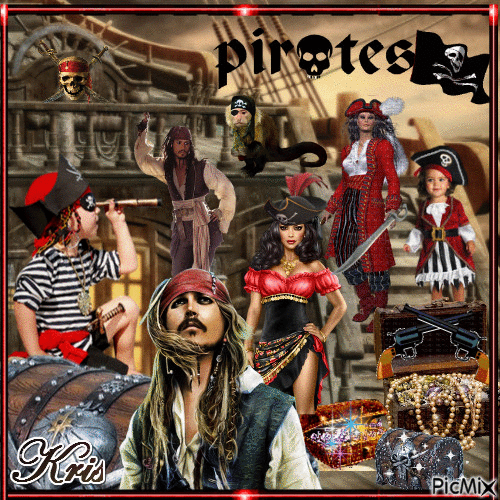Pirates 🌹🌼 - Nemokamas animacinis gif