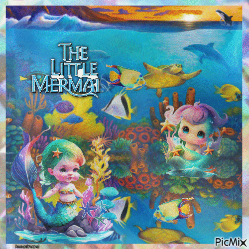 Die kleine Meerjungfrau - GIF animé gratuit