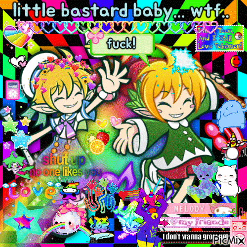 bastard baby rainbow panotty - Gratis animerad GIF