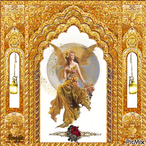 golden angel - Gratis geanimeerde GIF