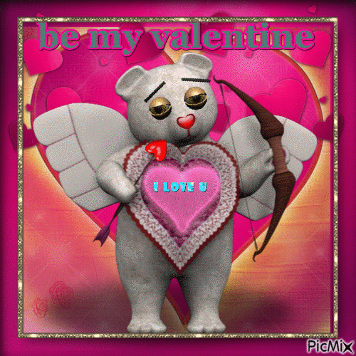 be my valentine - GIF animate gratis
