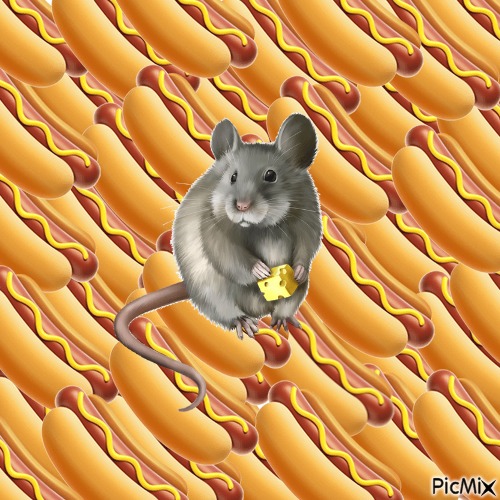 hot dog rat - png ฟรี