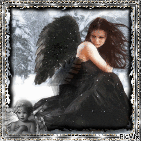 Black angel - Δωρεάν κινούμενο GIF