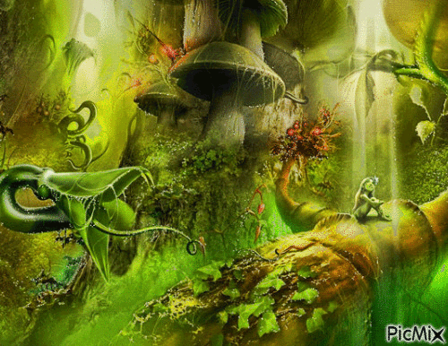 forêt enchanté - GIF animate gratis