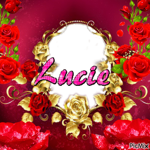 Lucie fleurs - GIF animé gratuit