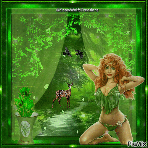 Forest Fantasy Green 2 - GIF animado gratis