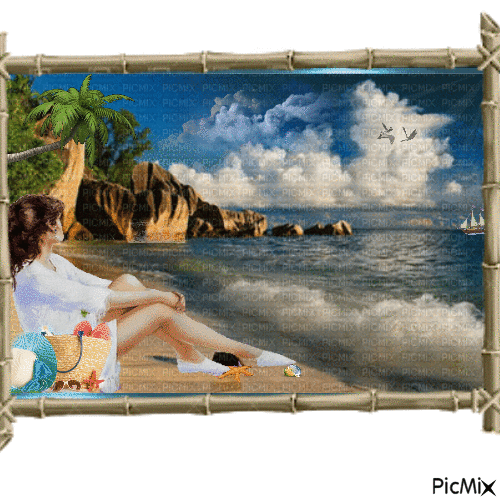Playa,brisa y mar. - Free animated GIF