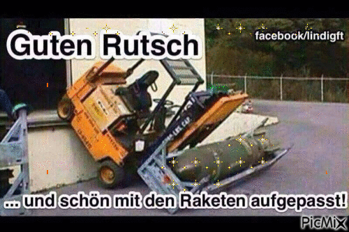 Guten Rutsch - Zdarma animovaný GIF