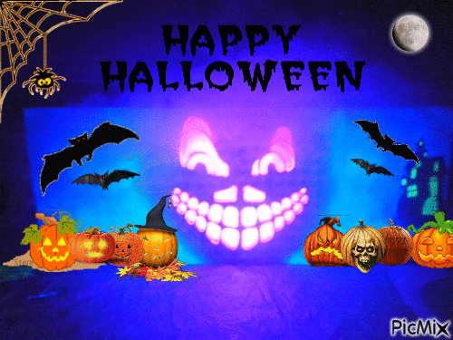 happy halloween - GIF animasi gratis