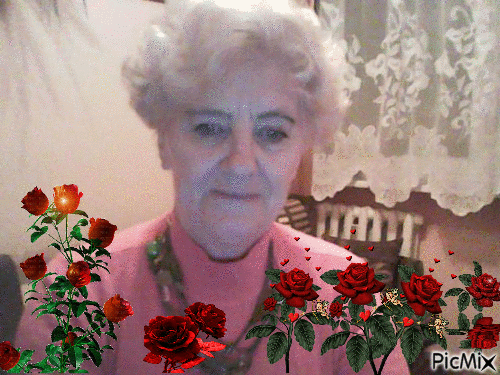 Ja z różami - Ingyenes animált GIF