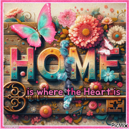 Home is where the heart is - GIF animé gratuit