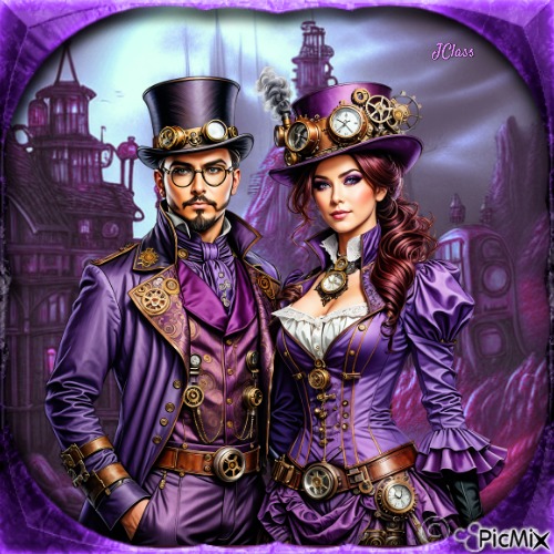 ☜❤☞STEAMPUNK COUPLE☜❤☞ - Free PNG