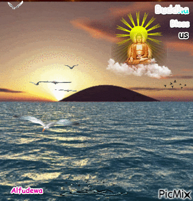 Buddha Bless us - Безплатен анимиран GIF