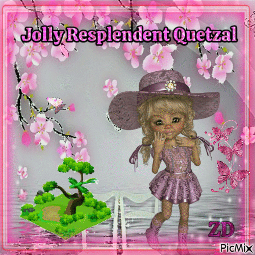 Jolly Resplendent quetzal - Бесплатни анимирани ГИФ