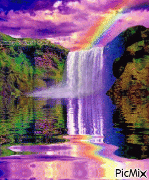 waterfall - GIF เคลื่อนไหวฟรี