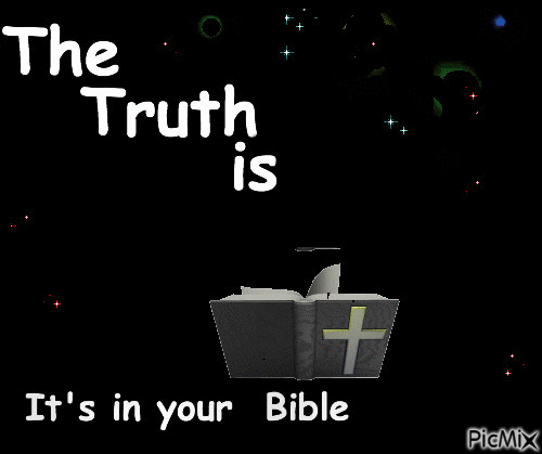 The truth is in your Bible - Бесплатный анимированный гифка