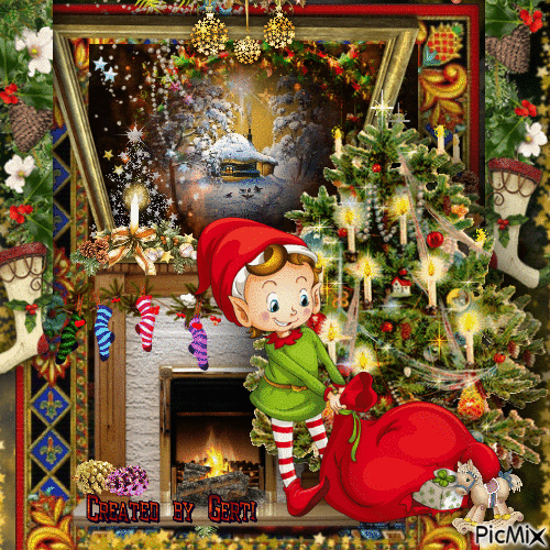 I wish you a happy and healthy Christmas - Nemokamas animacinis gif