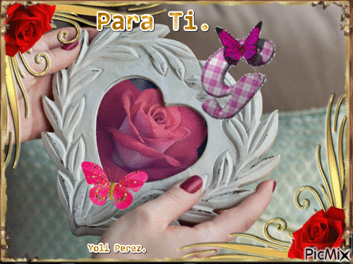 Corazon rosa. - Free animated GIF