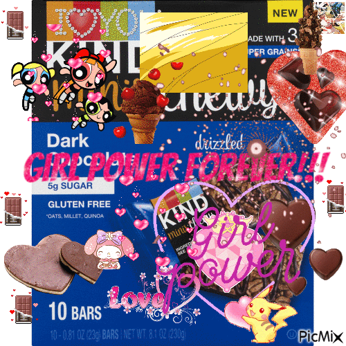 Chocolate is my power food :) - Gratis geanimeerde GIF