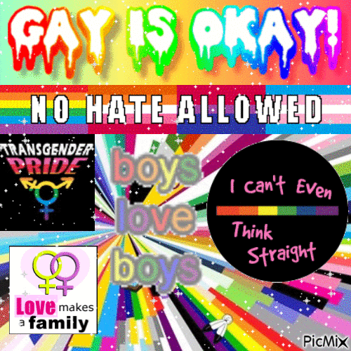 GAY IS OKAY - Nemokamas animacinis gif