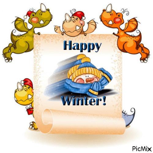 Happy winter - Zdarma animovaný GIF