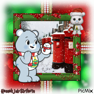 {Christmas Wishes Bear} - 無料のアニメーション GIF