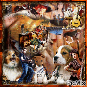 Cowboy & Country Music. - Бесплатни анимирани ГИФ