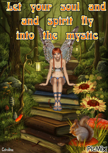 let your soul and spirit fly into mystic - Bezmaksas animēts GIF