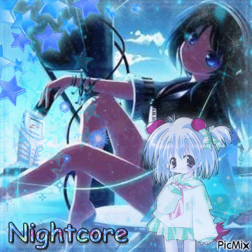 nightcore :3 - Nemokamas animacinis gif